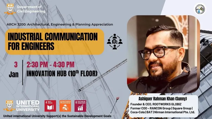 Guest lecture: Industrial Communication for Engineers, United International University